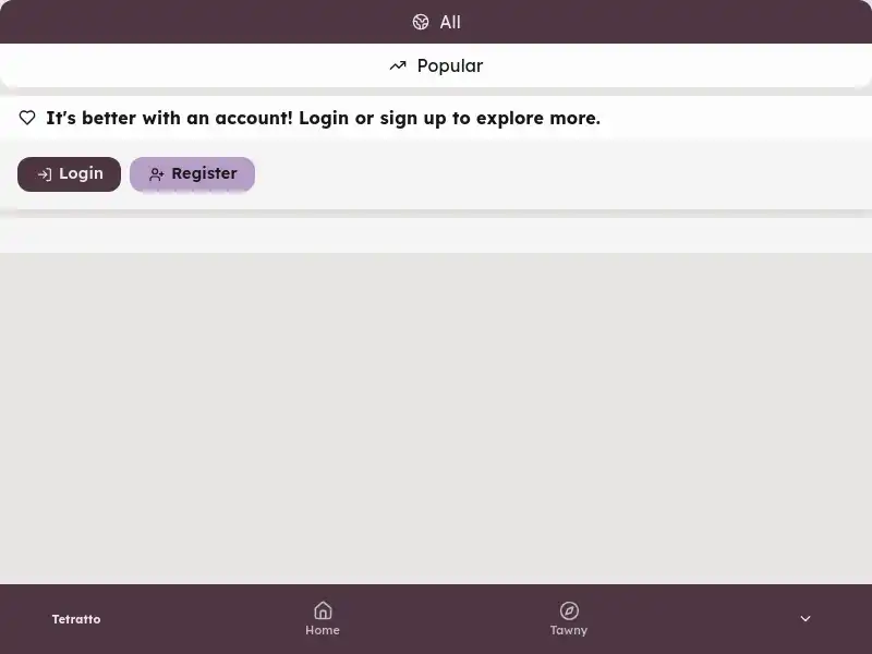 screenshot of Tetratto