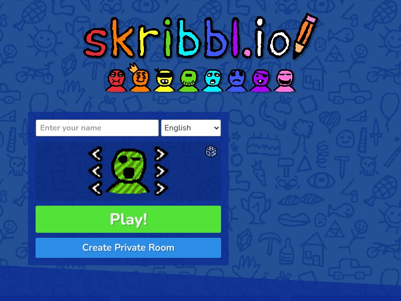 screenshot of skribbl