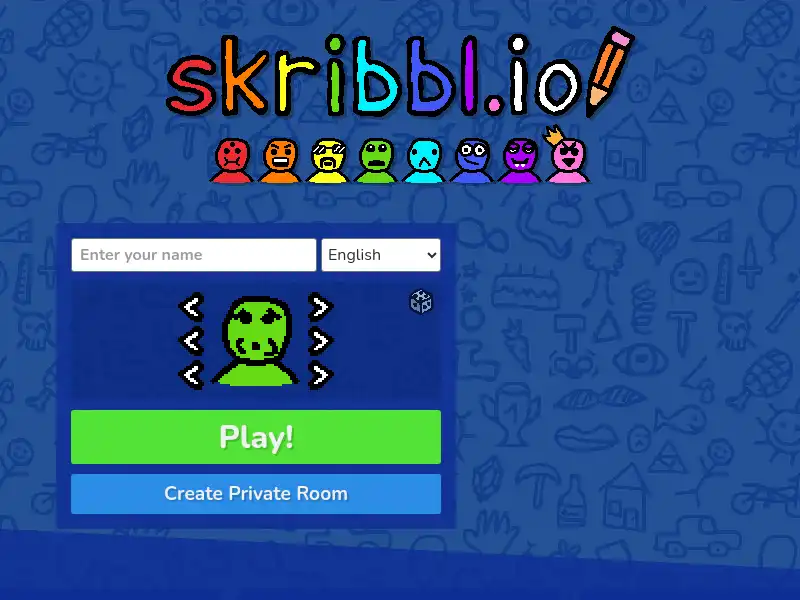 screenshot of skribbl