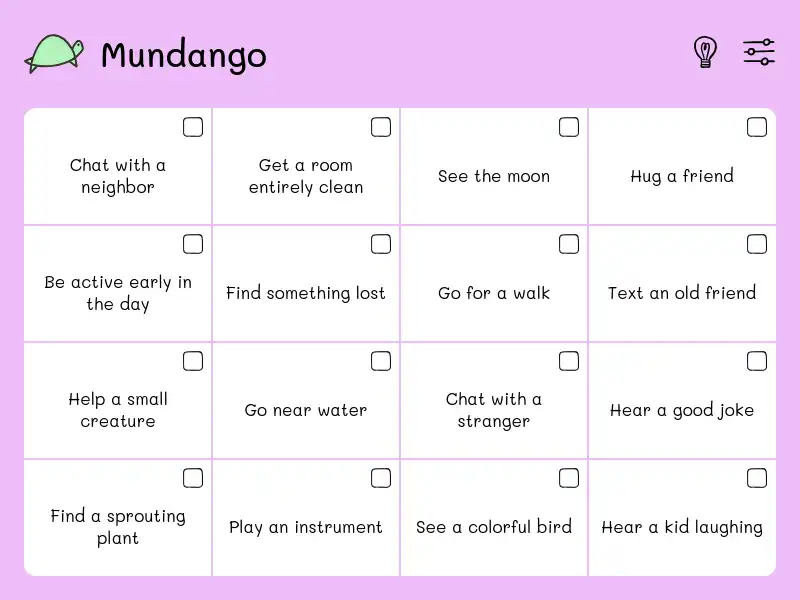 screenshot of Mundago