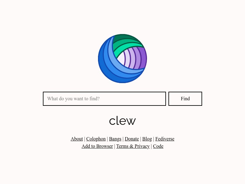 screenshot of clew