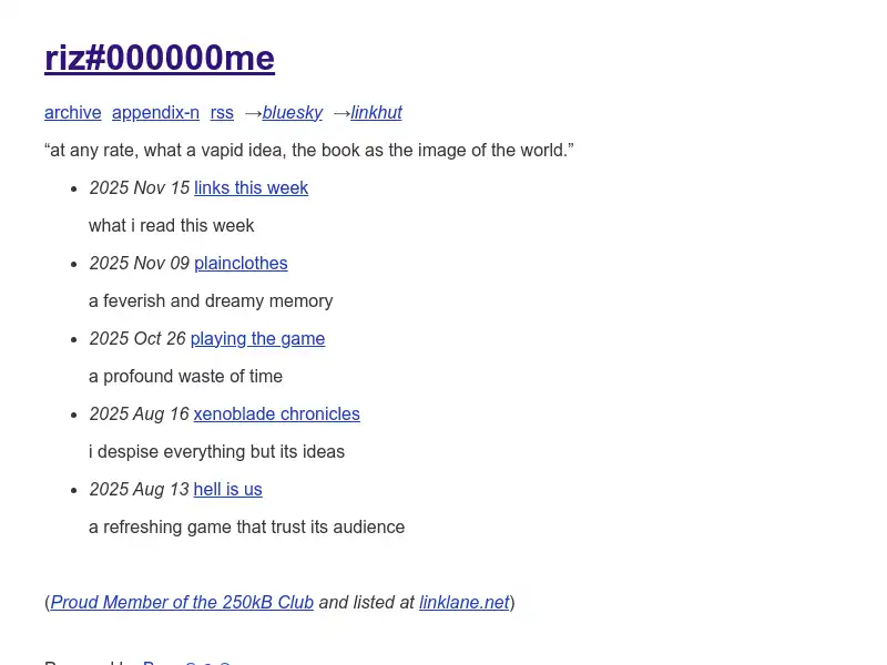 screenshot of riz#000000me