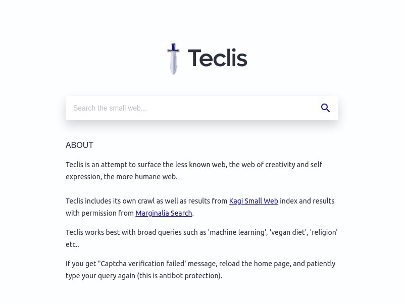screenshot of Teclis