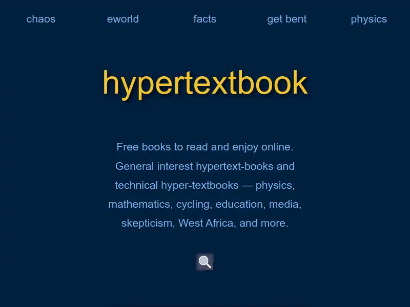 screenshot of hypertextbook