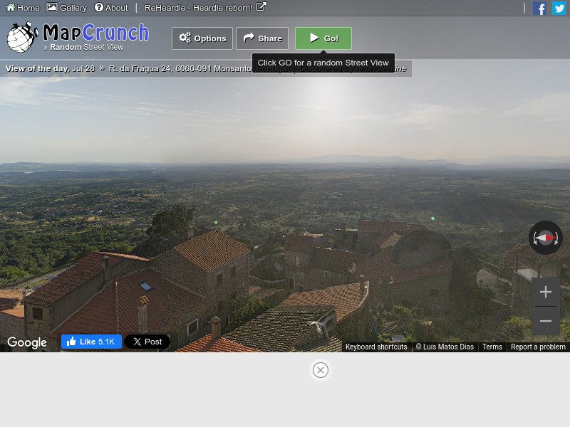 screenshot of MapCrunch