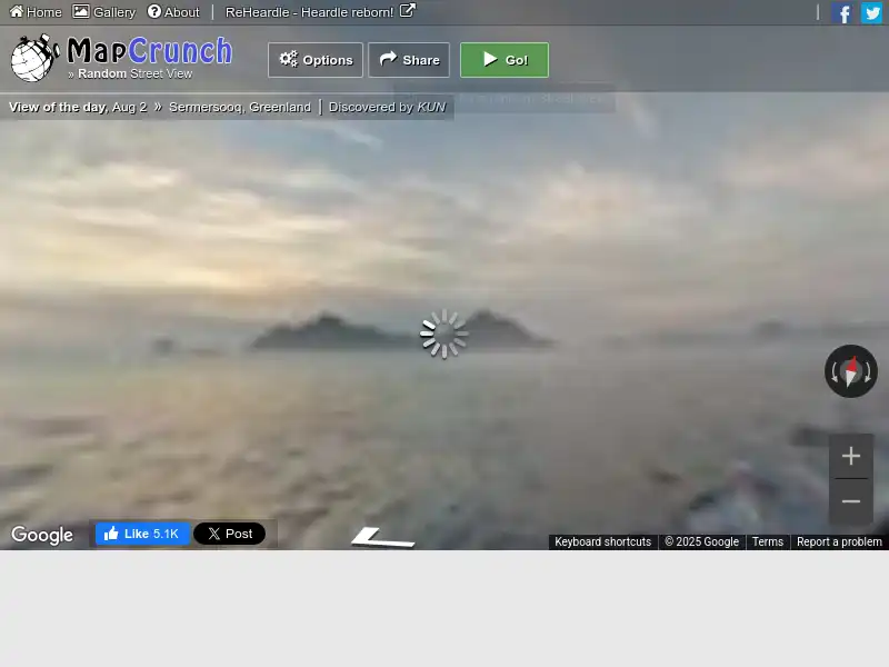 screenshot of MapCrunch