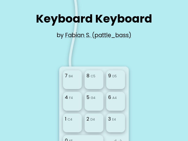 screenshot of Keyboard Keyboard