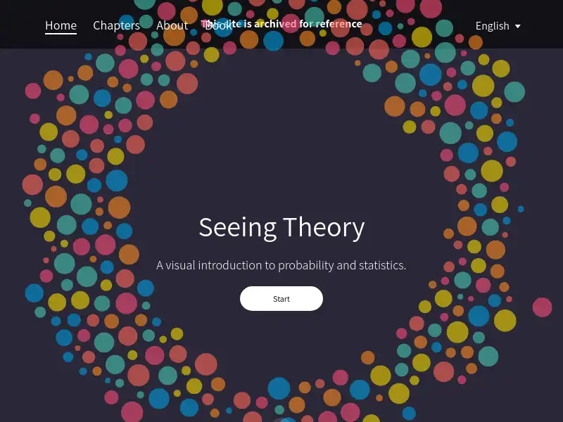 screenshot of Seeing Theory