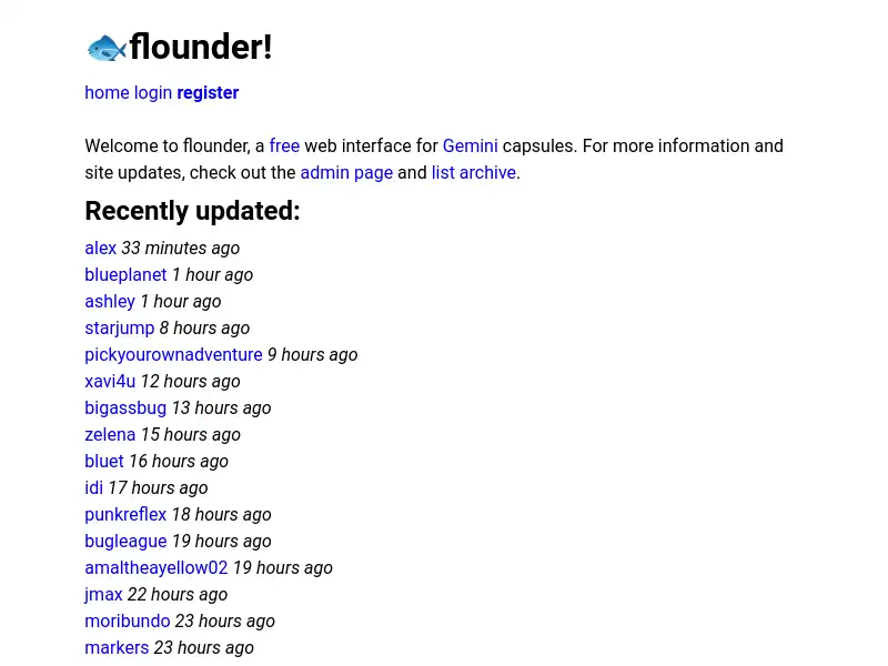 screenshot of flounder
