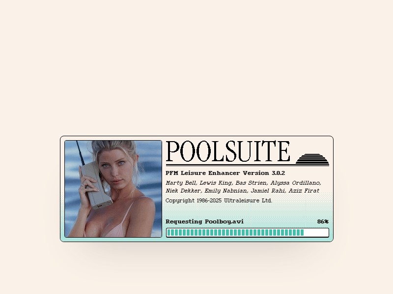 screenshot of Poolsuite