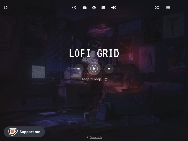 screenshot of Lofigrid