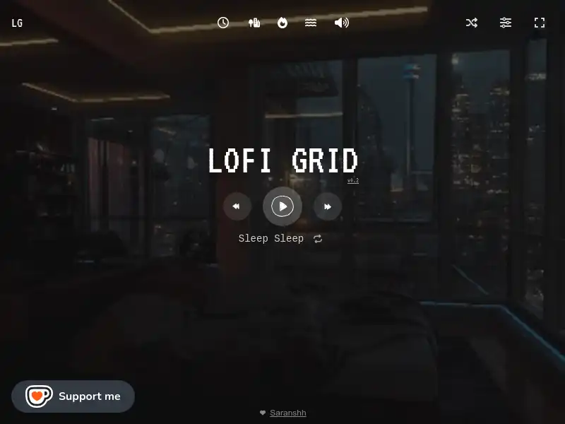 screenshot of Lofigrid