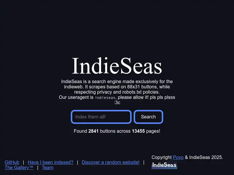 screenshot of IndieSeas