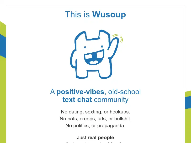 screenshot of Wusoup