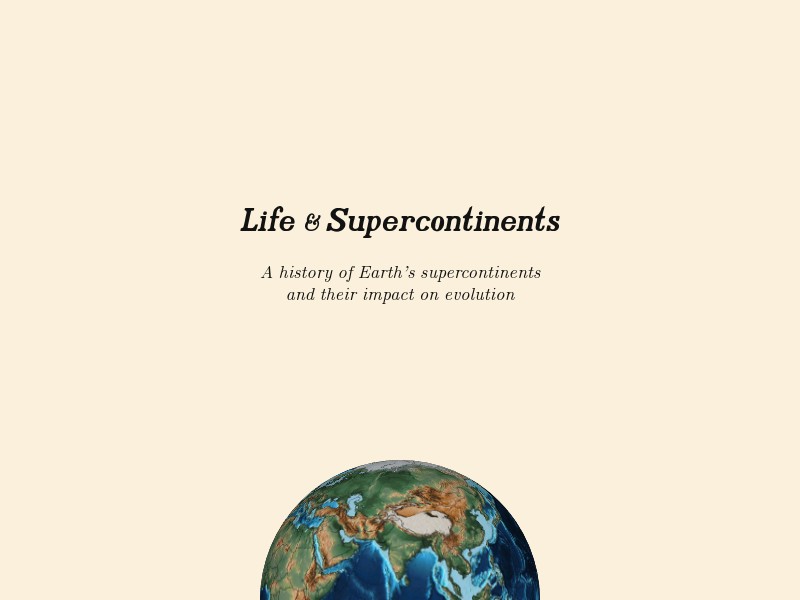 screenshot of Life & Supercontinents