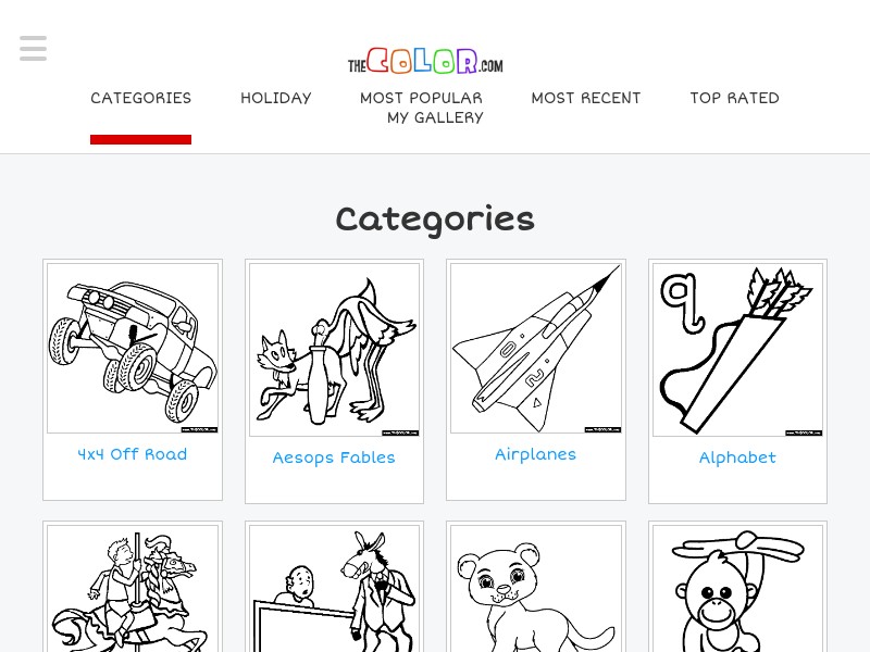 screenshot of www.thecolor.com