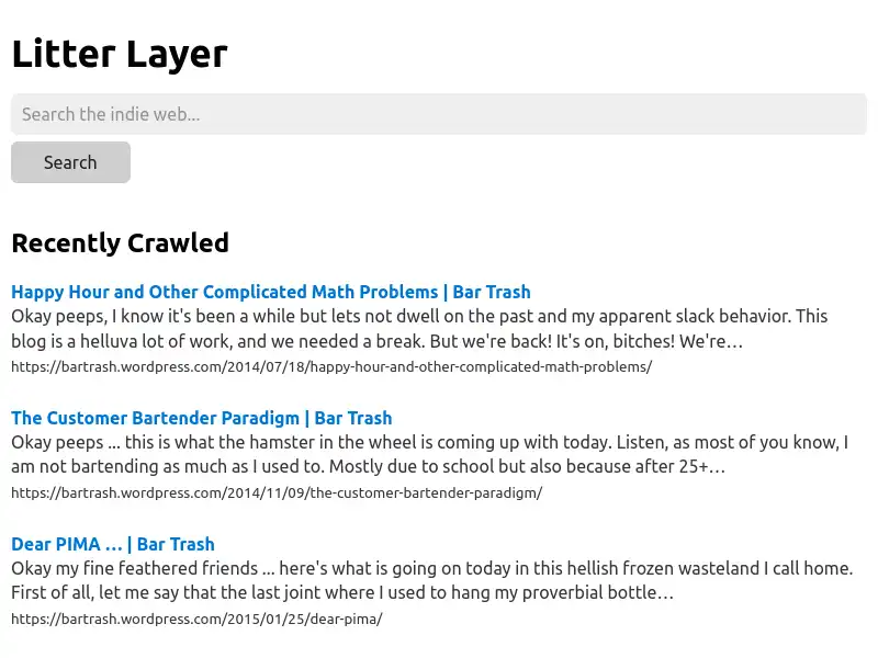 screenshot of Litter Layer