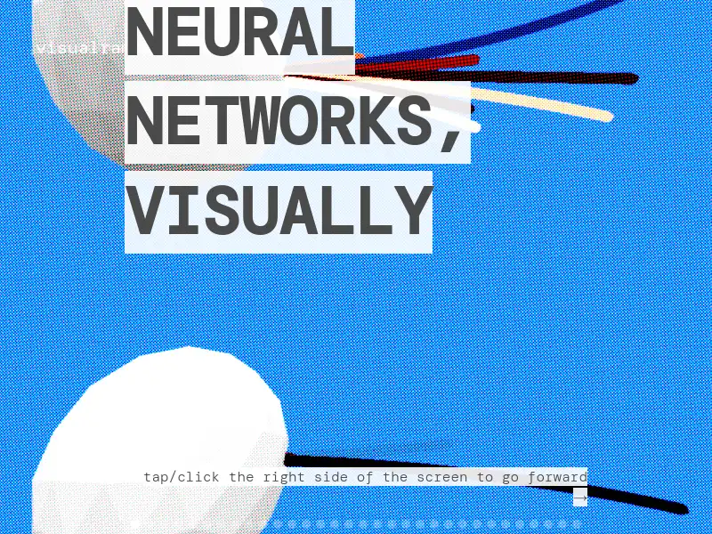 screenshot of Neural networks, visually