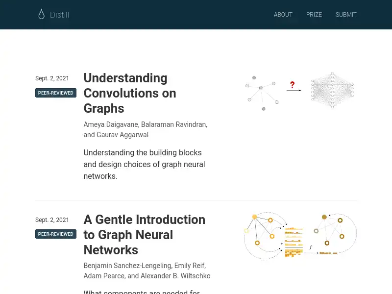 screenshot of Distill