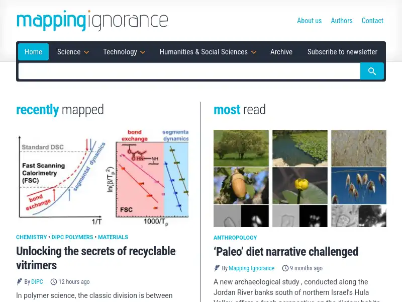 screenshot of Mapping Ignorance