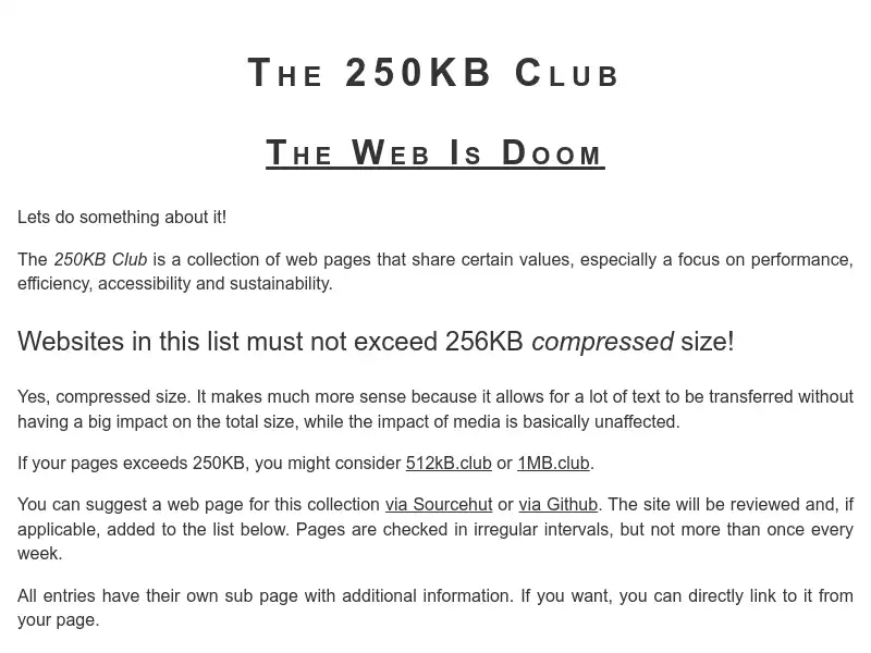 screenshot of 250kb.club