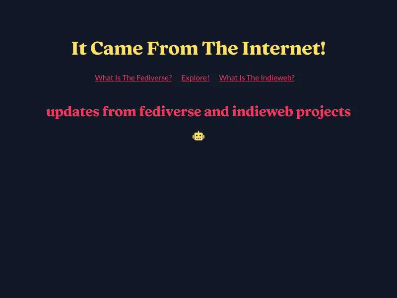 screenshot of It Came From The Internet!