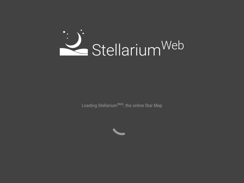 screenshot of stellarium-web.org