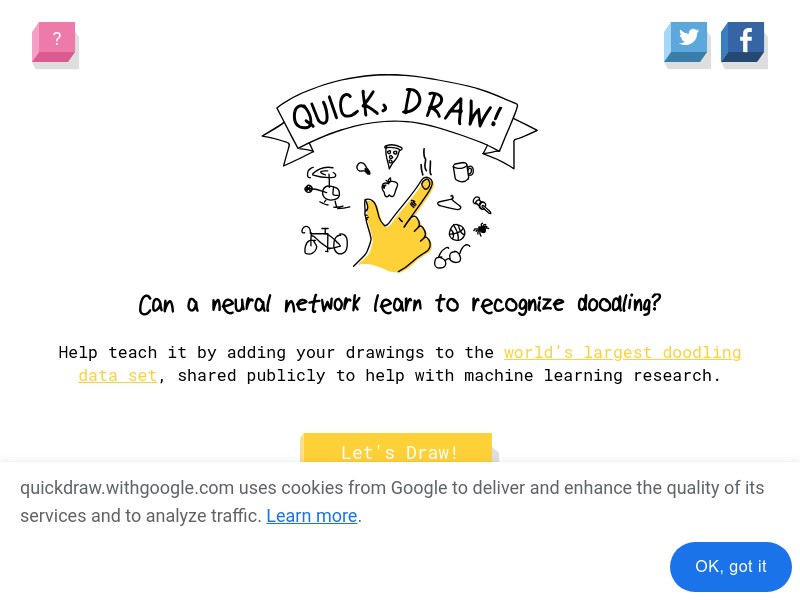 screenshot of Quick, Draw!