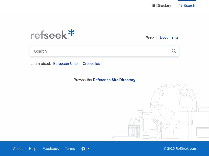screenshot of RefSeek