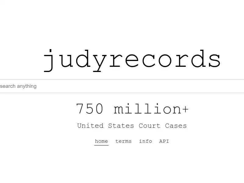 screenshot of judyrecords