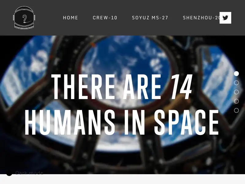 screenshot of Who Is In Space