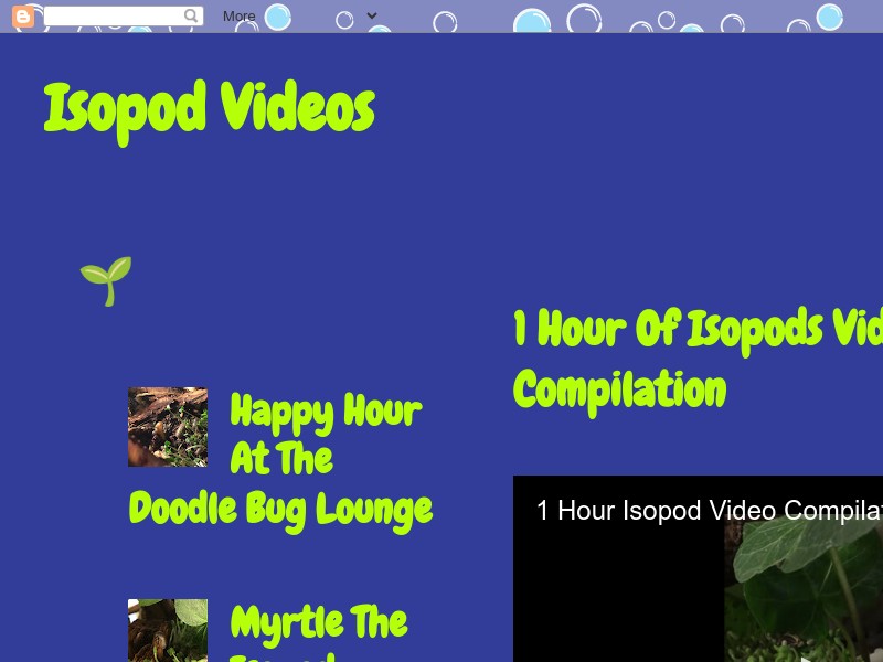 screenshot of Isopod Videos