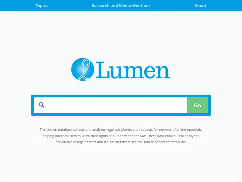 screenshot of Lumen