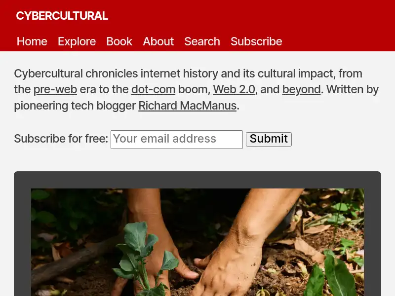 screenshot of cybercultural.com