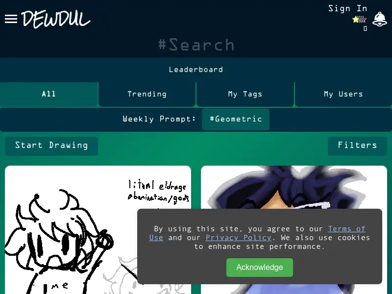 screenshot of Dewdul