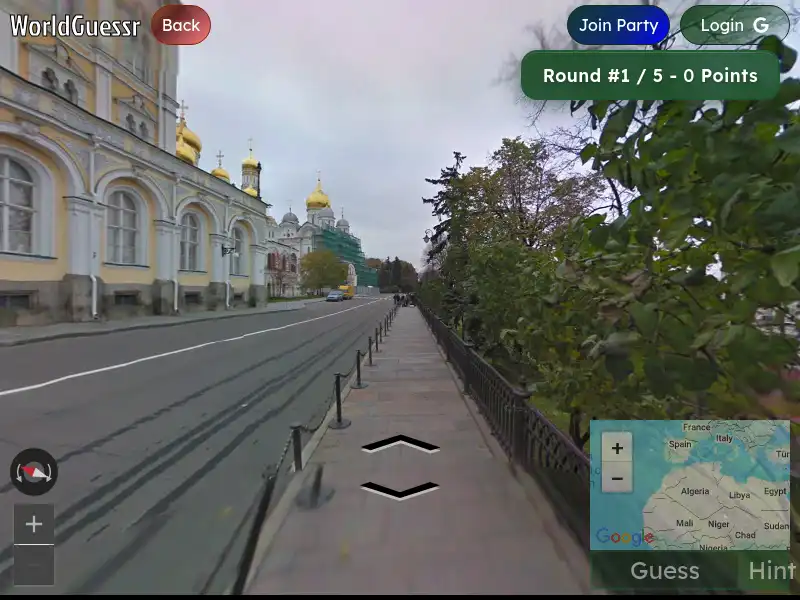 screenshot of WorldGuessr