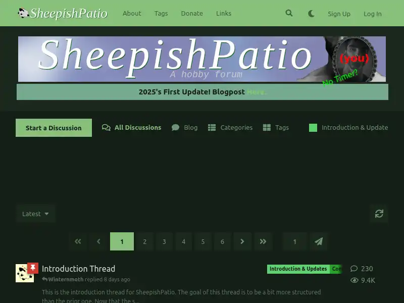 screenshot of SheepishPatio