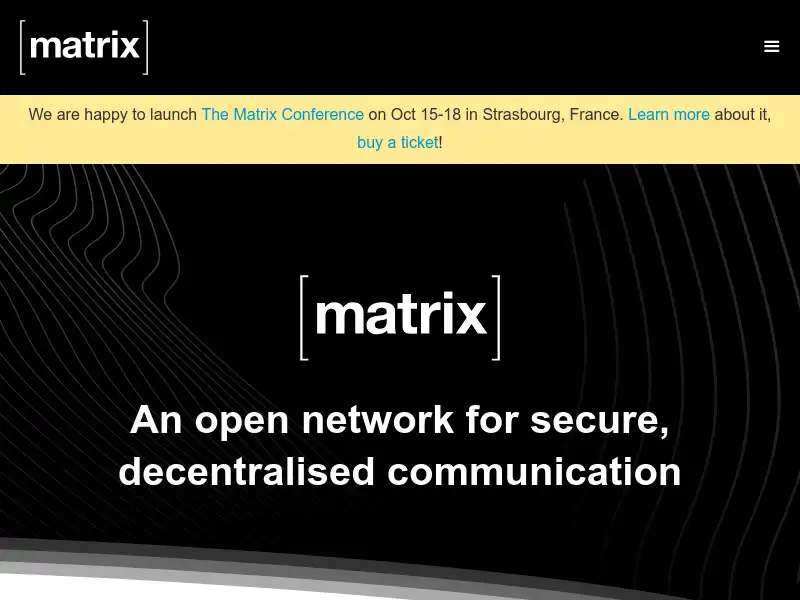 screenshot of Matrix