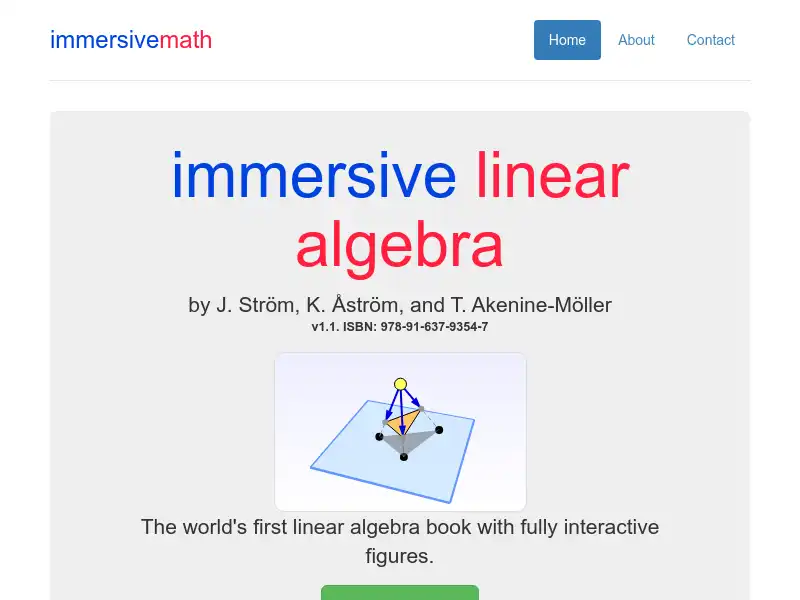 screenshot of immersivemath.com