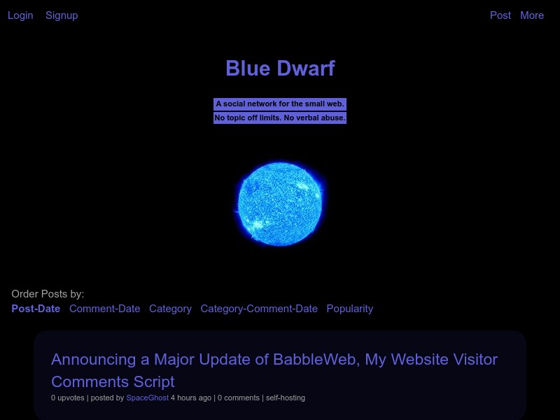 screenshot of Blue Dwarf