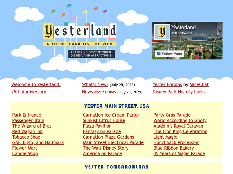 screenshot of Yesterland