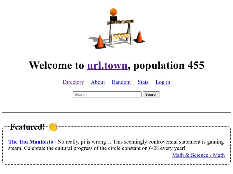 screenshot of url.town