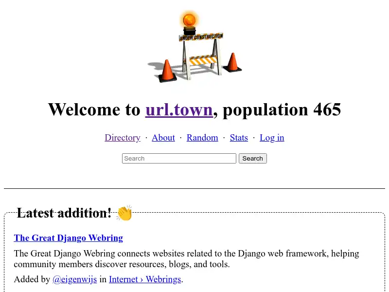 screenshot of url.town