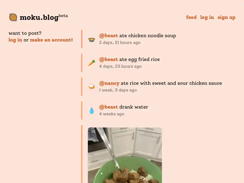 screenshot of moku.blog