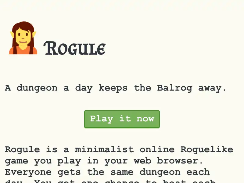 screenshot of Rogule