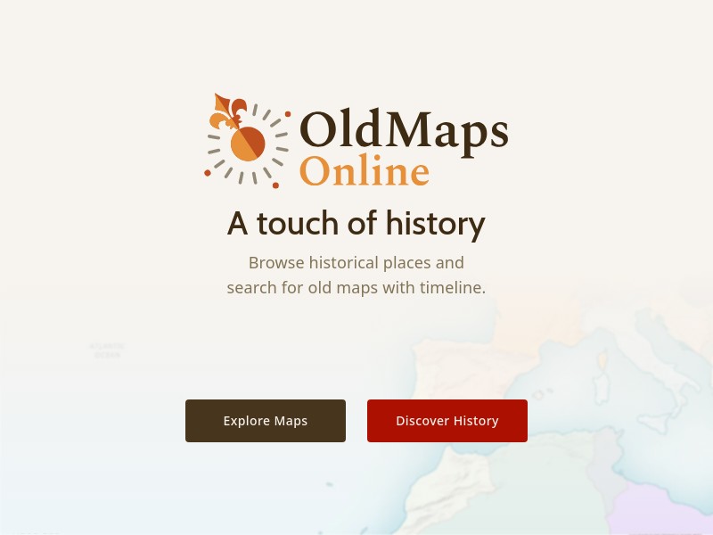 screenshot of www.oldmapsonline.org