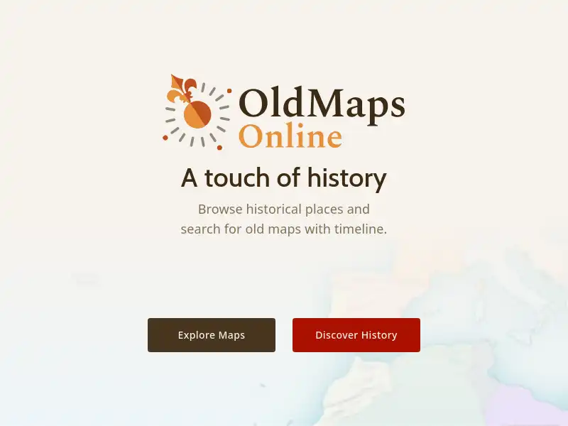 screenshot of OldMapsOnline