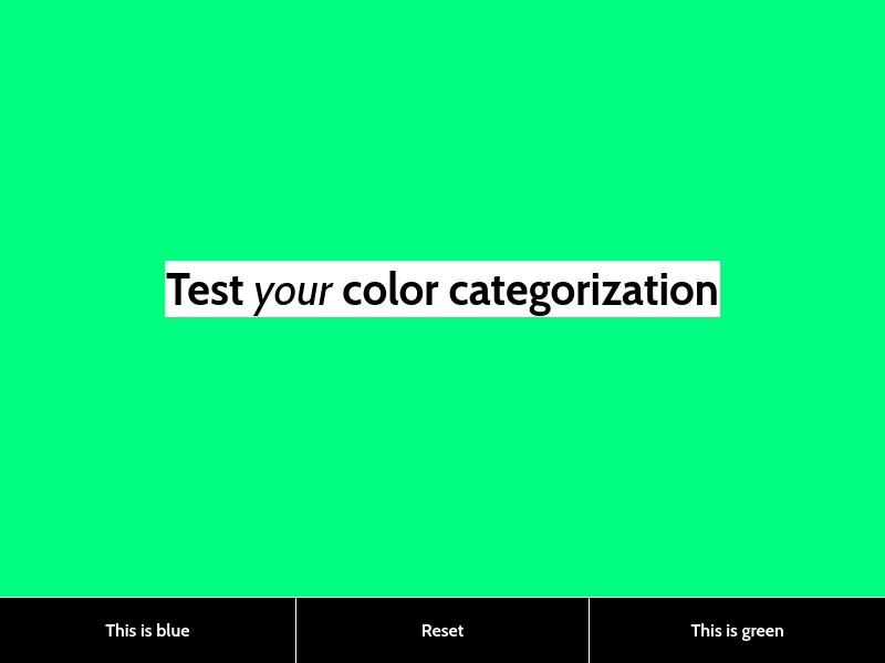 screenshot of Is My Blue Your Blue?