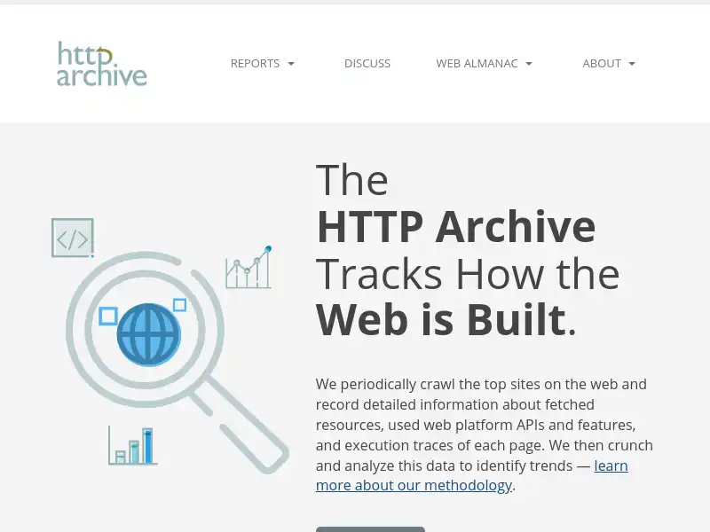 screenshot of The HTTP Archive