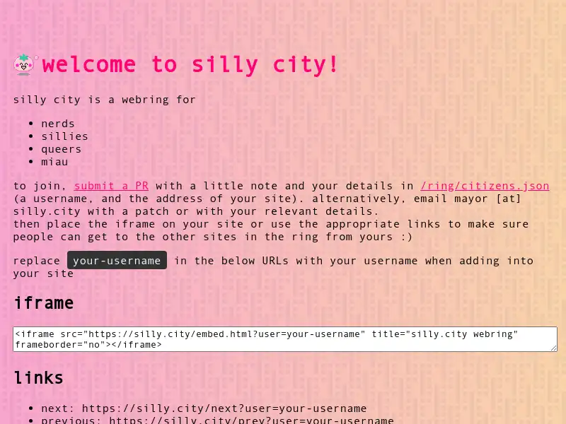 screenshot of silly.city